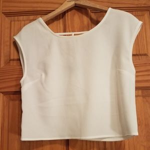 White crop top